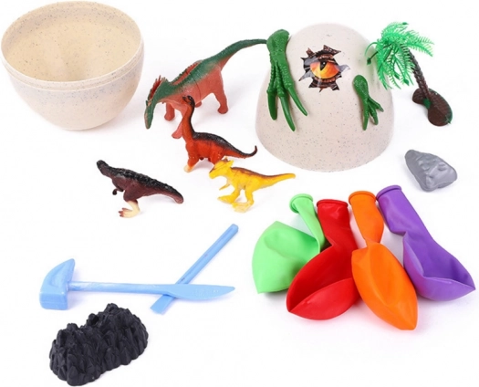 Gestalte Eis-Eier mit Dinosauriern