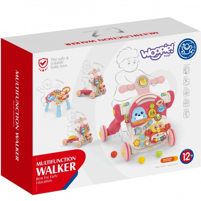 Multifunktionales interaktives Lauflernwagen 4-in-1 WOOPIE für Kinder