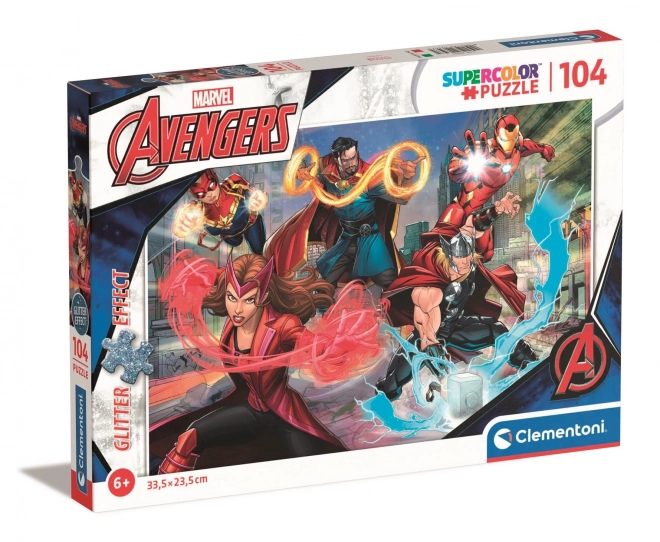 Clementoni Glänzendes Puzzle Marvel: Avengers 104 Teile