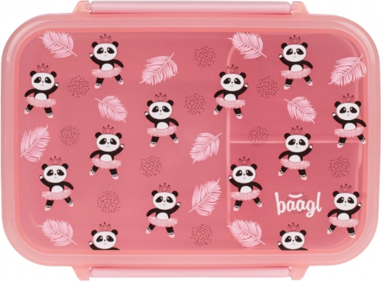 Baagl Brotzeitbox mit Fächern Panda