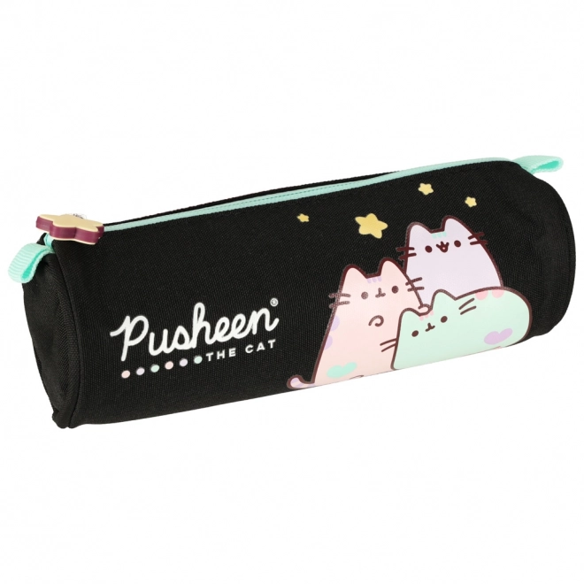 Pusheen Schultasche Zylinder Schwarz