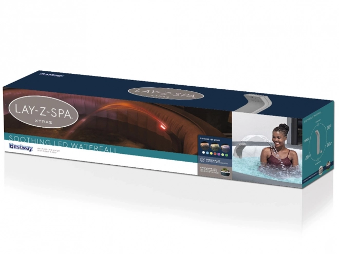 Bestway Beruhigender Wasserfall für Lay-Z-Spa mit LED