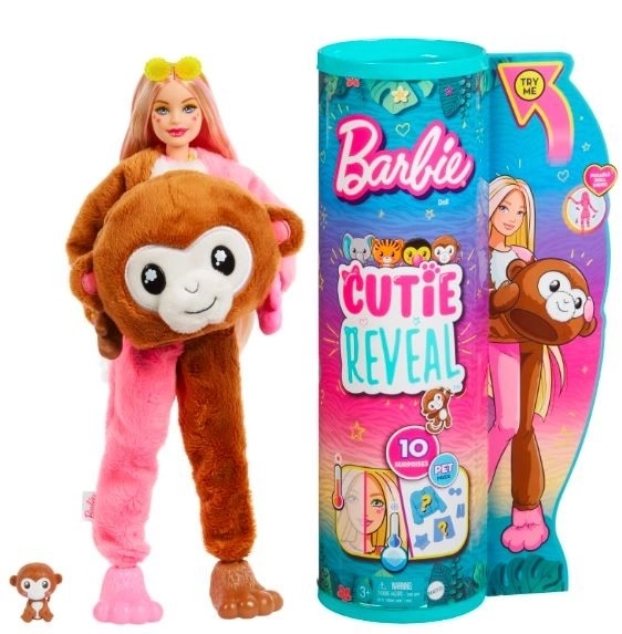 Barbie Cutie Reveal Affe Puppe