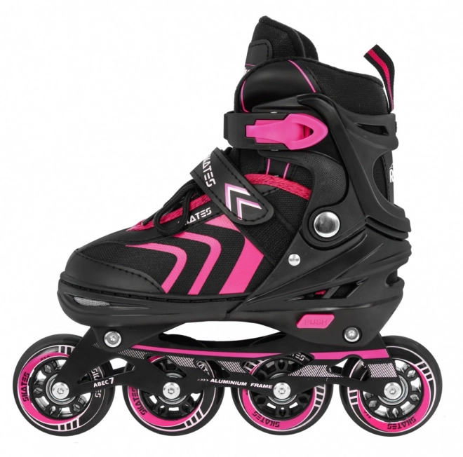 4-in-1 Rollschuhe, Schlittschuhe, Skates Set für Kinder Größe 29-33 Pink