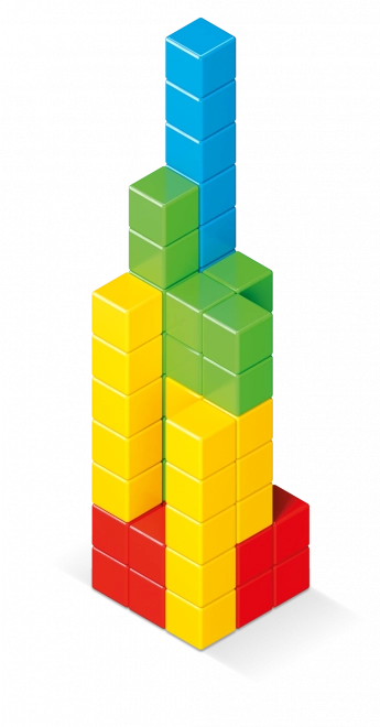 Geomag Magicube Vollfarbe 64 Teile