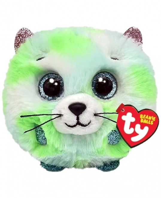 Grüner TY Beanie Balls Kätzchen