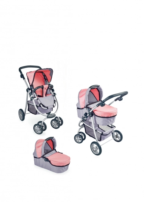 Metall Puppenwagen 3-in-1