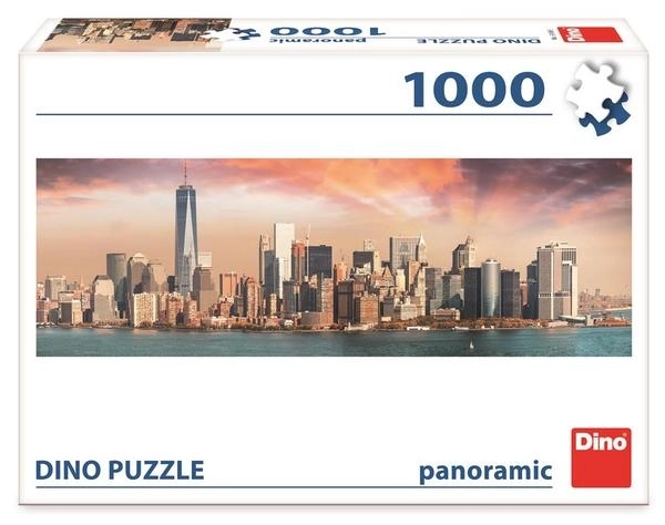 Panorama-Puzzle Manhattan bei Sonnenuntergang