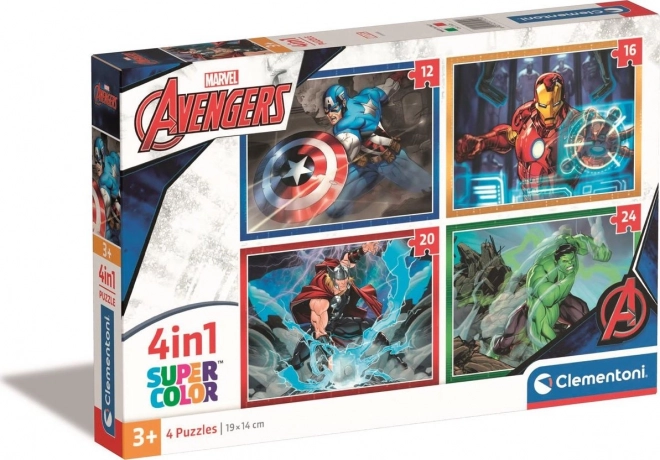 Clementoni Puzzle 4-in-1 Die Avengers