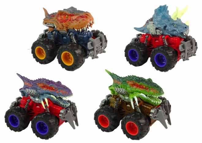 Dinosaurier Offroad Spielzeugauto mit Schwungradantrieb