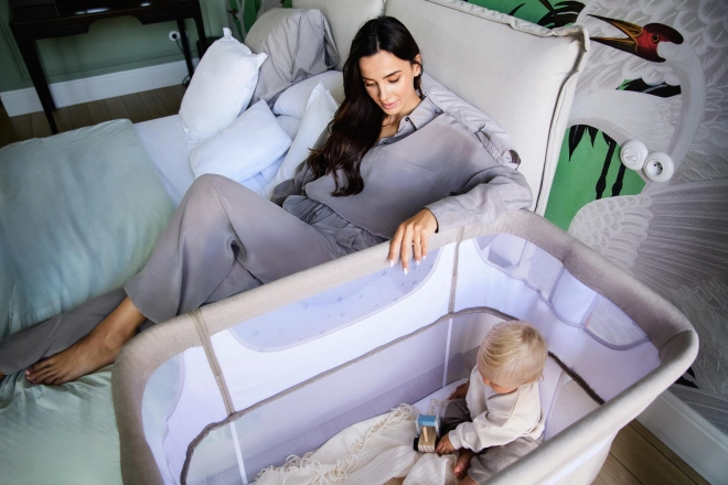 Babybett MoMi SMART BED 3-in-1 Grau