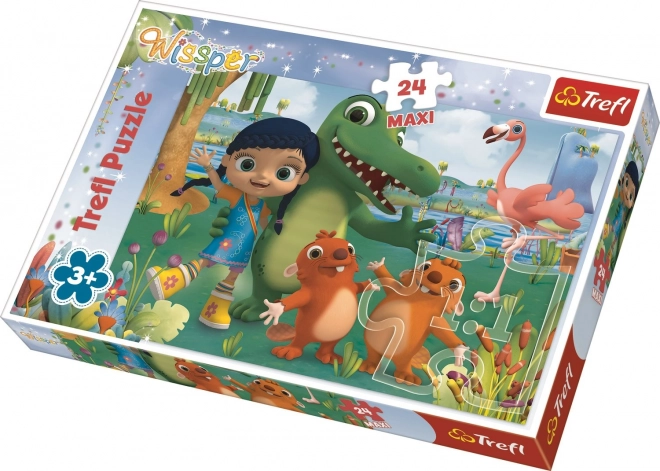 Wissper und Tierfreunde Maxi Puzzle Trefl 24 Teile