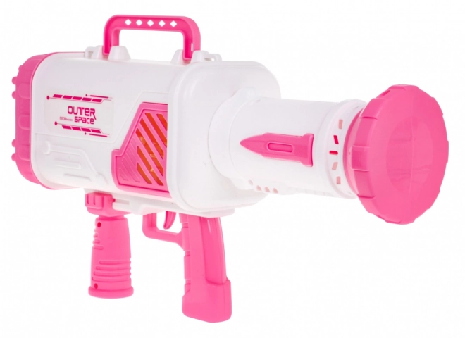 Seifenblasenpistole für Kinder 3+ Rosa mit Ventilator und Seifenlösung