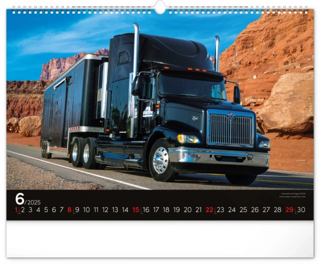 Wandkalender Trucks 2025