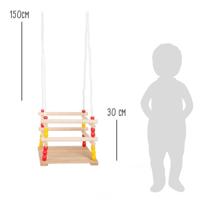 Holzschaukel für Kleinkinder