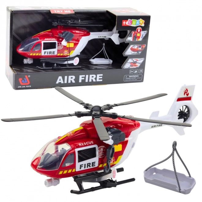 Hubschrauber Feuerwehr mit Licht und Ton