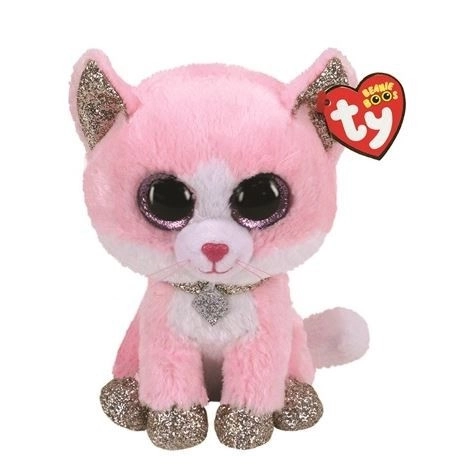 Rosa Fiona Kuscheltier Katze 24 cm