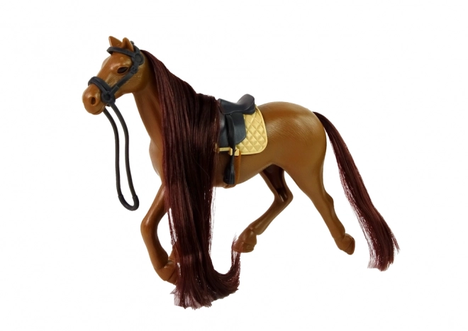 Pferd zum Pflegen mit Zubehör und Stall