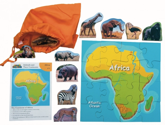 Afrika und seine Tiere - Holzpuzzle von Just Jigsaws