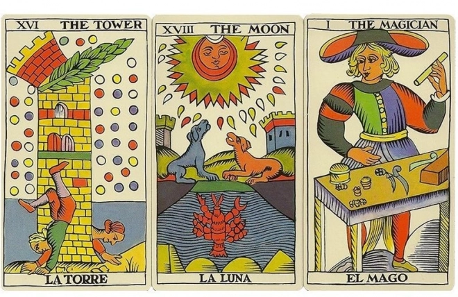 Spanische Tarotkarten von Fournier