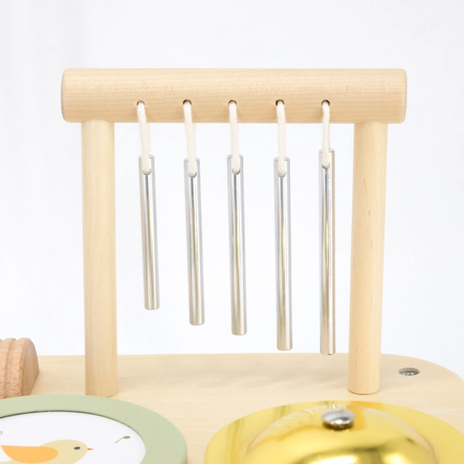 Holzmusiktisch und sensorischer Lerntisch 7in1