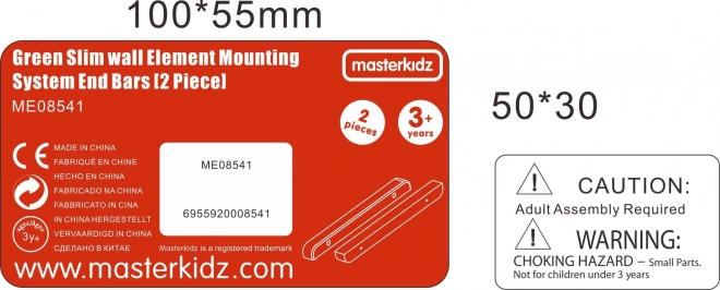 Montagerahmen-Leisten für Masterkidz Wandtafeln, Seitenrahmen (2 Stück)