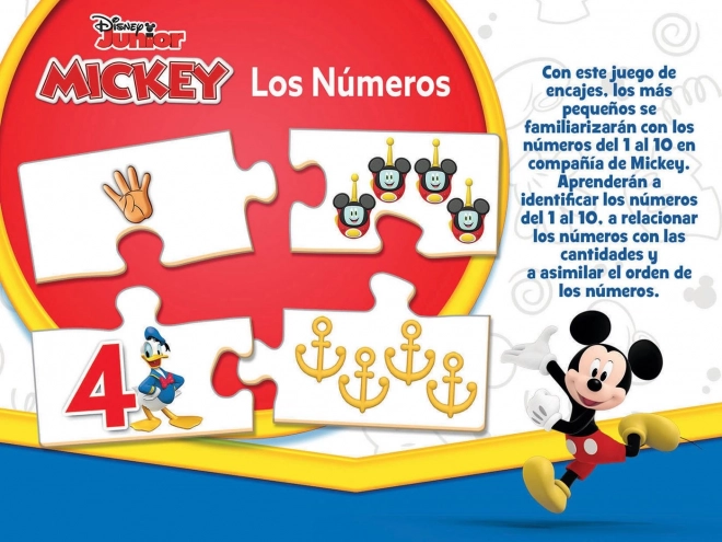 Lernpuzzle Micky Maus und Freunde: Zählen 10x4 Teile