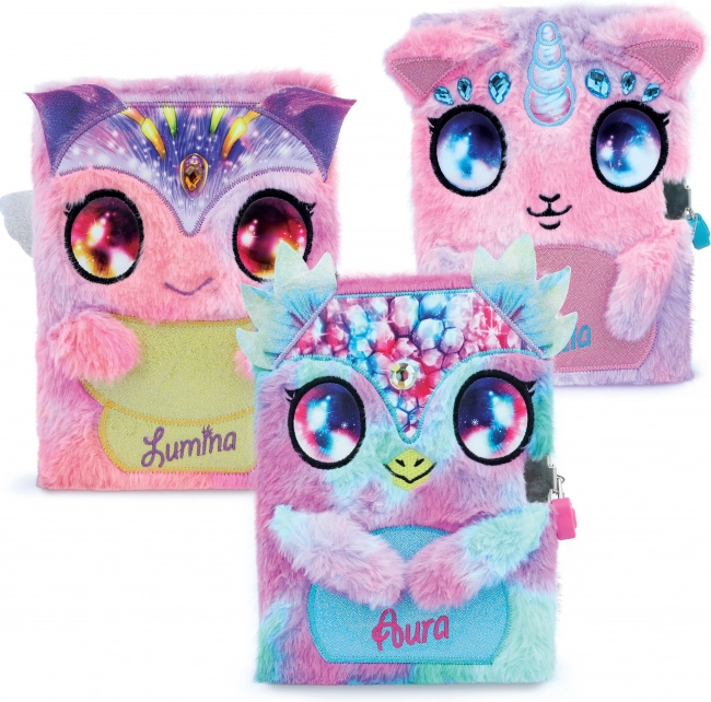 Flauschiges Tagebuch NEBULOUS STARS Lumina A5 mit Schloss