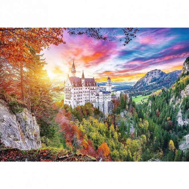 Puzzle 500 Teile Blick auf Schloss Neuschwanstein