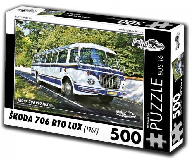 Retro-Autos Puzzle Bus Škoda 706 RTO Lux