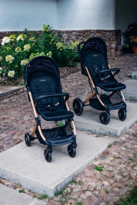 Sportlicher Kinderwagen MoMi Estelle Dakar Schwarz Ginko