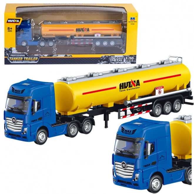 Gelber Metalltankwagen 1:50