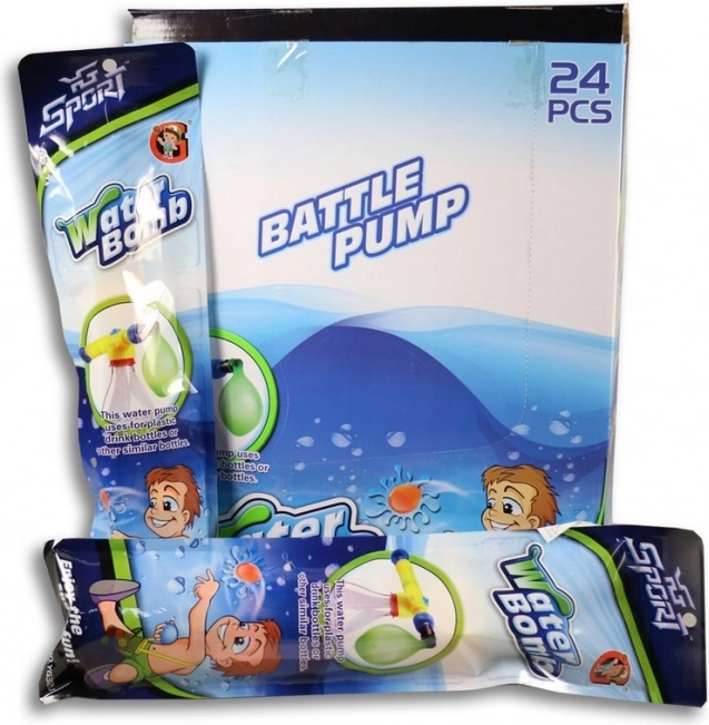 MaDe Wasserpumpe mit Ballons 31 cm bunt