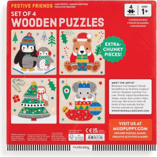 4 Weihnachtsmotive in einer Packung