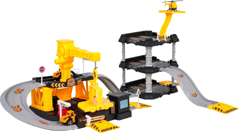 Funktionierender Kran mit Kurbelhaken