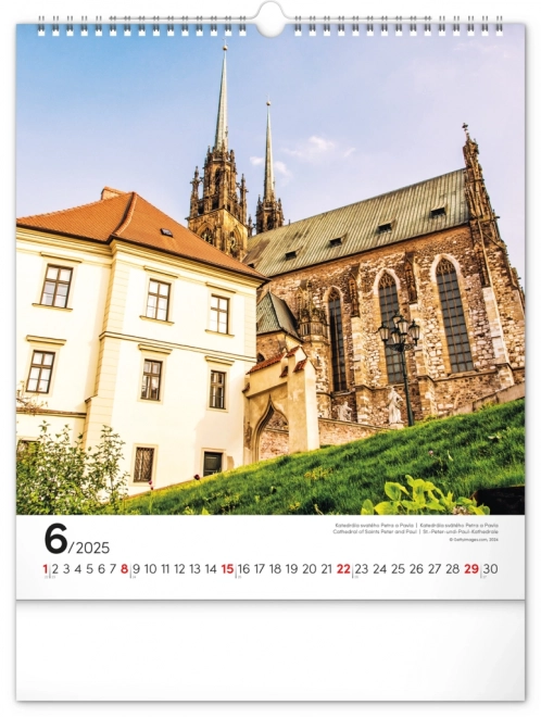 Notique Wandkalender Brno 2025