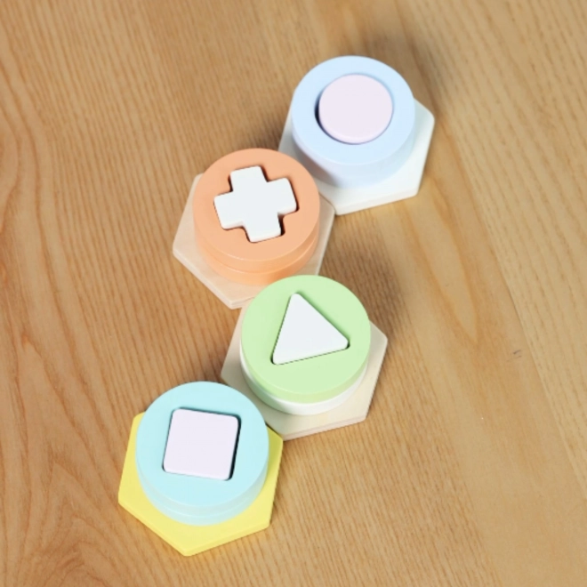 Montessori-Turm zur Formen- und Farbsortierung CLASSIC WORLD