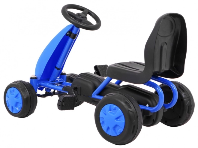 Erster Pedal-Gokart Für Kinder mit Kettenantrieb in Weiß – blau