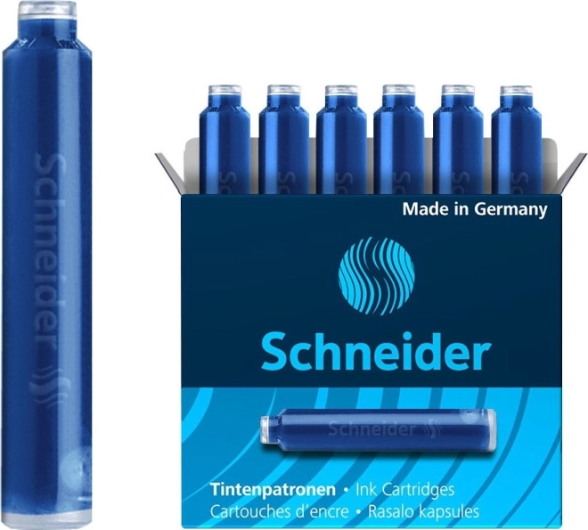 Schneider Tintenpatronen Blau - 6 Stück