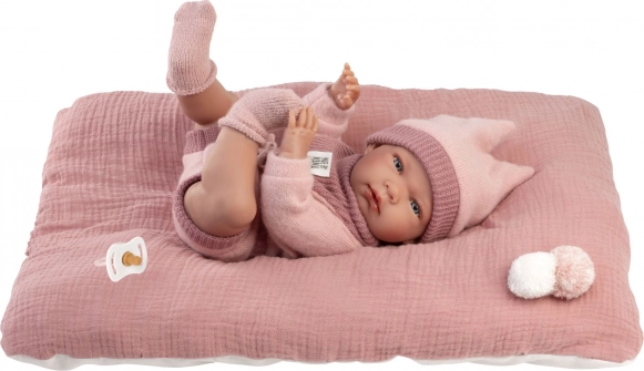 Realistische Babypuppe Neugeborenes Mädchen mit Ganzkörper-Vinyl 40 cm