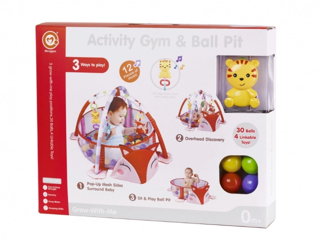 Bildungs- und Spielmatte Baby mit Fuchs-Motiv