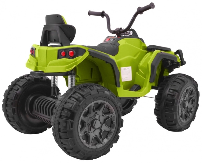 Kinder-Batterie-Quad grün + EVA-Räder + MP3-Radio + LED + langsamer Start