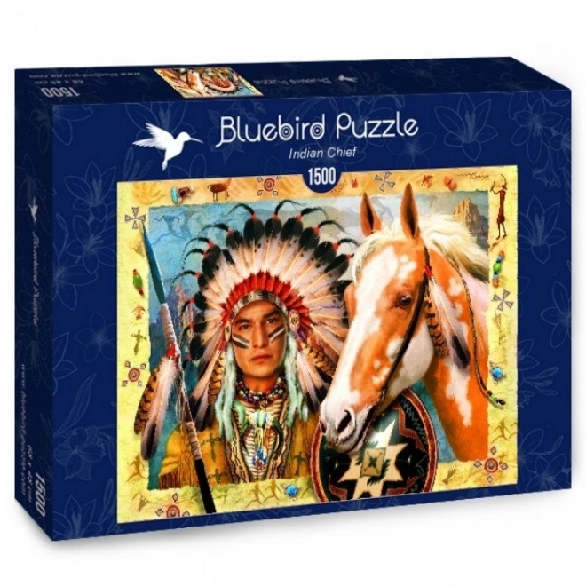 Bluebird Puzzle Indianischer Häuptling 1500 Teile