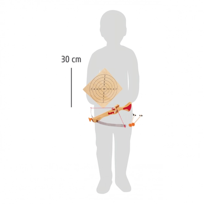 Small Foot Große Armbrust mit Pfeilen und Zielscheibe