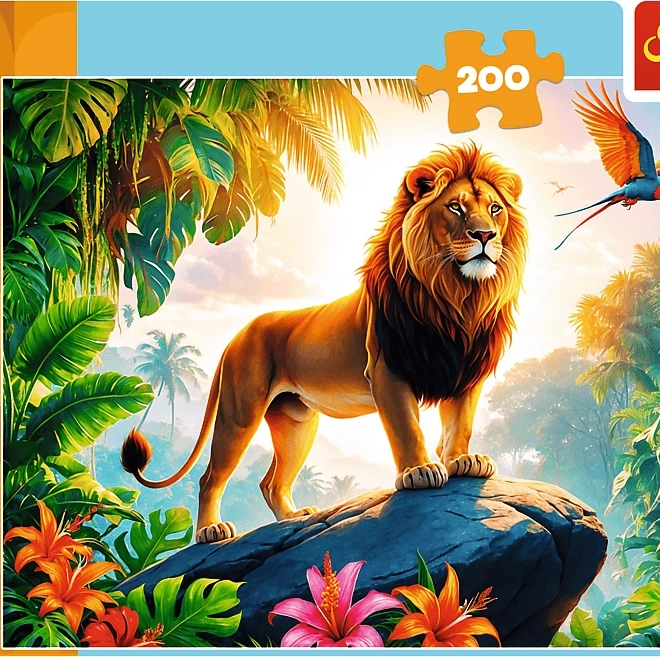 TREFL Puzzle König des Dschungels 200 Teile