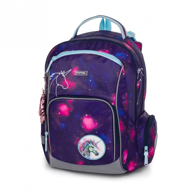 Schulrucksack Set OXY GO Unicorn