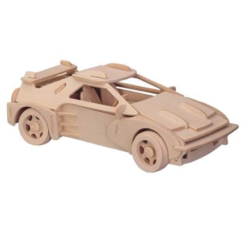 Holz 3D Puzzle Ferrari