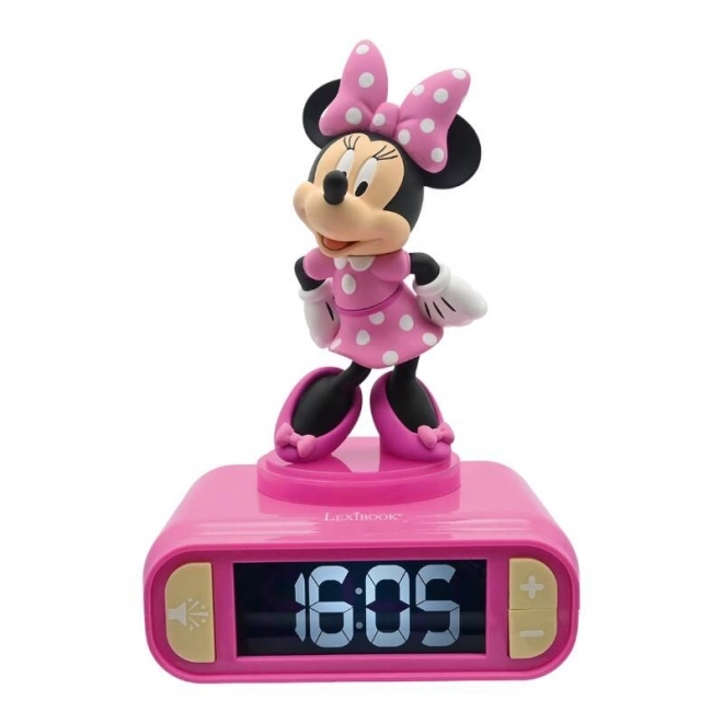 Wecker mit 3D-Nachtlicht Minnie Maus