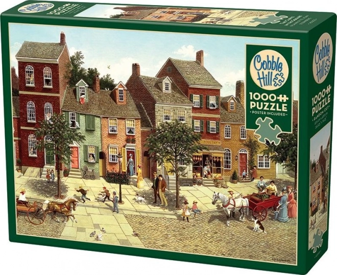 Puzzle COBBLE HILL Kurve am Platz 1000 Teile