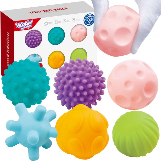 Woopie Baby Sensorik Bausteine zum Quetschen 6-teilig